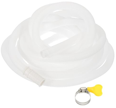 PATIKIL 6 Meters Air Conditioner Drain Kit, Universal AC Drain Hose Connector Hose with Clamp Rubber Adapter for Mini-Split Window AC Unit Dehumidifier Faucet