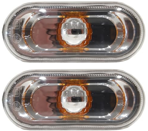 Easy Link 2x Seitenblinker Gelb Blinker Blinkleuchte Kompatibel Mit Seat Ibiza Cordoba Leon Altea Mii Toledo Arosa Exeo Kompatibel Mit Skoda Citigo VW UP 6L0949117A 1J0949117 3B0949117B 3B0949117C