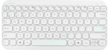 ASUS KW100 Marshmallow – Clavier sans Fil Compact Bluetooth - AZERTY - Blanc