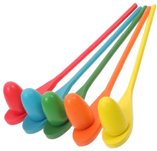 Hemobllo Course Œufs Cuillère Jeu pour Garçon Fille Jouet Œuf Cuillère Amusant Petit Jouet Cadeau Fête