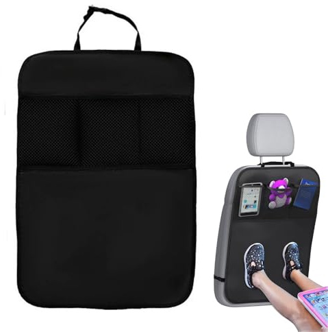 LACHT 1 Pezzo Proteggi Sedile Auto Bambini Posteriore, Protezione Sedile Auto Bambini, Copri Sedile Auto Bambini, Organizer Sedile, Con Tasche, Per Auto, Viaggi, Protezione