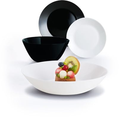 Service de table 19 pièces Lea Black & White