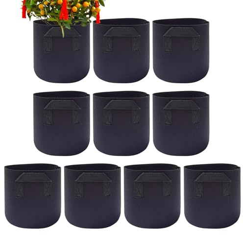 Sacchetti per la coltivazione di piante, in tessuto non tessuto, portatile, traspirante, per coltivare ortaggi, per esterni, interni, balcone, serra, , giardinaggio