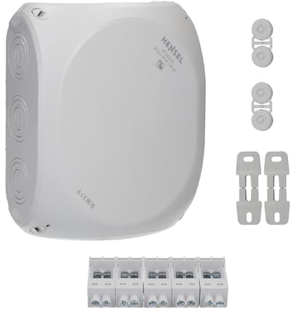 Hensel DK2525G Cable Junction Box Wet Room Socket IP 66/67/69 6-25 mm² 3 Phase, 35 mm² 1 Phase, 5-Pin Terminal