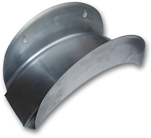 rg-vertrieb Wandschlauchhalter Schlauchhalter Metall silber Gartenschlauch Wandhalter