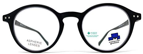 Blaulichtfilter lesebrille anti blaulicht. Computerbrille Lennon Professional Executive Für herren damen gamer brille venice (Schwarz, +0.00 ohne Dioptrien)