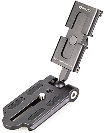 Benro Arcasmart Sidearm Arca-Swiss - Piastra treppiede con adattatore per smartphone