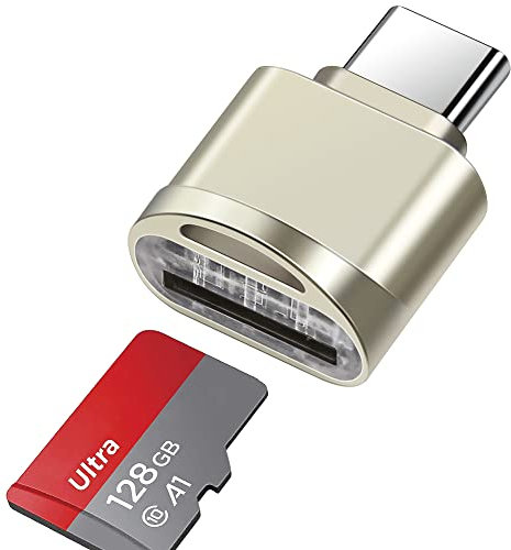 Lettore di schede TF, Lettore di Schede USB-C a TF, Adattatore per Lettore di Schede di Memoria TF di Tipo C OTG per PC, Notebook, MacBook Air Pro, Galaxy, Huawei, Tablette