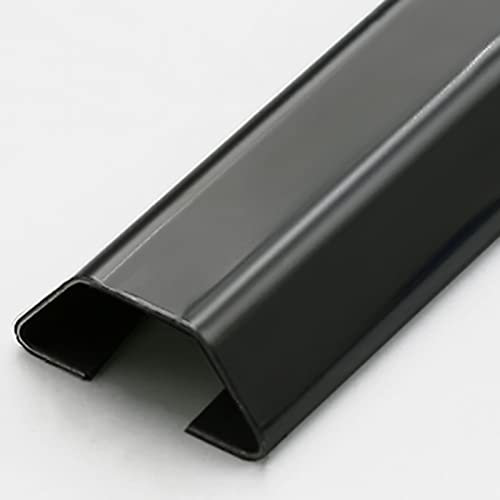 Kabelkanal Kabelmanagement-Kit, Kabelkanal Aus Edelstahl, Selbstklebendes Kabel-Concealer-System Zur Wandmontage, TV-Kabelabdeckung Für Hide-Drähte (Color : Black 1m, Size : 10x25x75mm)