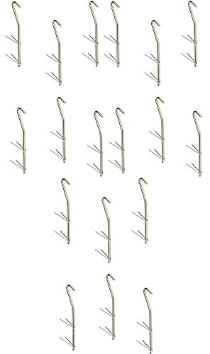 Zite Fishing Räucherhaken Set - 18 Stück V-Form Haken zum Fische Räuchern - Stainless Steel Smoking Hooks