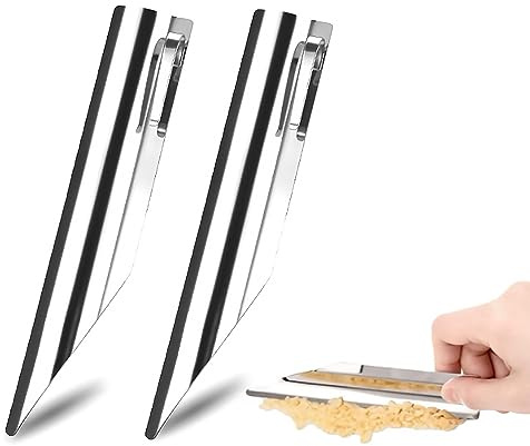 2pcs Table Crumb Sweeper,Crumb Sweeper for Tablecloth,Stainless Steel Crumber Tool Crumbers for Servers Waiters and Waitresses