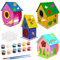 Sunshine smile 4 Stück Vogelhaus Basteln,Vogelhaus Bausatz für Kinder,Bastelset Kinder 4 Jahre,Kreative Bastelsets, Holz Puzzle Machen Set,Vogelkasten Basteln Geschenke für Mädchen Jungen Kleinkinder
