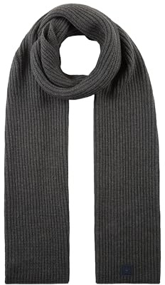 TOM TAILOR Herren 1043687 Basic Schal aus Rippstrick
