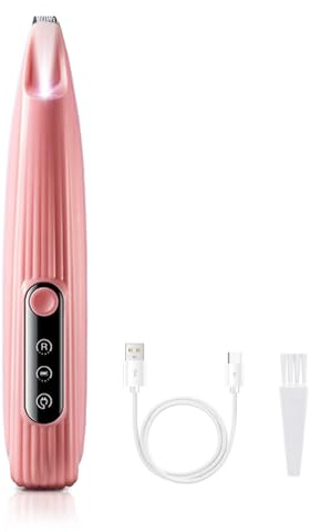 Tondeuse de Toilettage pour Chien,USB LED Électrique L Tondeuse a Pattes de Chien Tondeuse Sans Fil a Faible Bruit pour le Toilettage des Poils de Chats de Petits a Grands Chiens