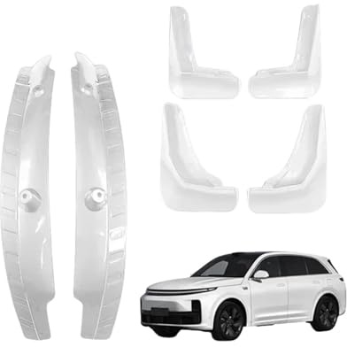 IALQXYCX Compatible for Leading Ideal LiXiang L7 2022-2024 Car Mudguard Fender Lining Mudflaps Rear Wheel Anti-splash Mud Guard Bushing Splashboard(White 6pcs)