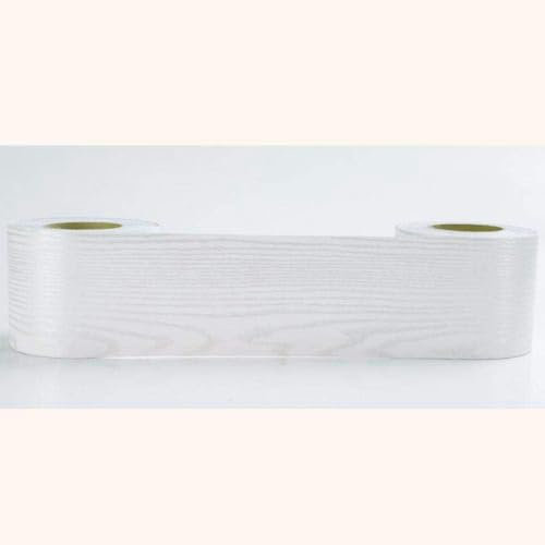 Tapetenbordüre, weiße Holzmaserung, selbstklebende Wandaufkleber, Bordüre, entfernbar, wasserdicht, Tapetenaufkleber, Dekoration für Wohnzimmer, Badezimmer, Küchenfliesen, 15 x 500 cm, Standard