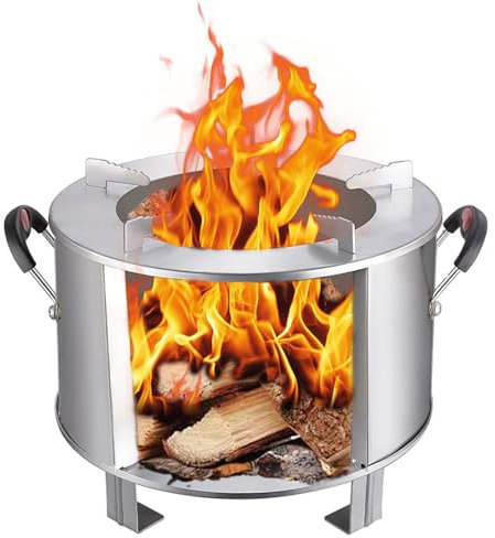 Camping Wood Stove, Small Wood Burning Stove for Shed Outdoor Portable Tent Wood Burning Stove for Cooking, Heating, Camping, Tent, Hiking, Fishing, Hot Tent Stove