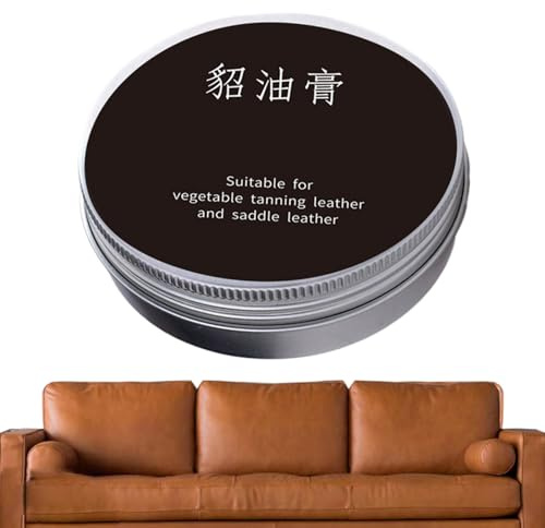 Crème de protection pour cuir - Beurre de cuir naturel pour nettoyage de canapé - Nettoyant pour meubles, cirage, soins des chaussures pour vêtements, vestes, bottes