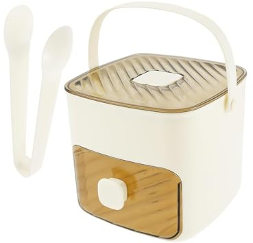 Taicols Petite machine à glaçons avec 48 grilles - Avec tiroir et bac de rangement - Pour la maison et la cuisine - Blanc