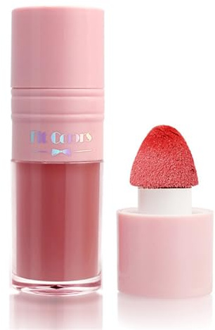 Colorete líquido persistente maquillaje natural mate rubor ligero y color de mejillas con aplicador de maquillaje