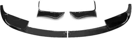 Chocs Avant Protection Kit De Carrosserie De Pare-Chocs Avant en ABS 4 Pièces, Noir Brillant, Aspect Carbone, pour BMW Série 3 F30 2012-2018, pour M3, pour M4 Avant Becquet Menton(Carbon Fiber Look)