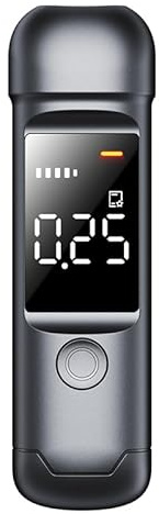 ZBK Analizador respiratorio,Probador de Aliento de Alcohol con Pantalla de Pantalla,Analizador respiratorio preciso del probador de etanol con tamaño de Bolsillo,Carga USB-C