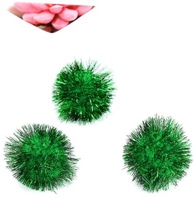 CLISPEED 30 Stück Bunte Lamettakugeln Glitzer Pompons Aus Tinsel Katzenspielzeug Bälle 5cm Für Indoor Katzen Und Kitten Für Spiel Und Bewegung