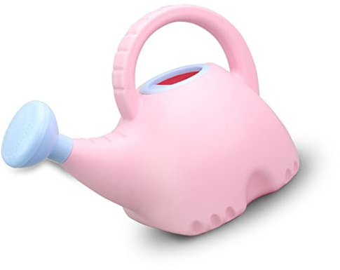 OEBUAFI Regadera para Niños, Lindo Juguete de Jardinería de Plástico con Forma de Elefante, 1,5 L, con Cómodo, para Niños, Diversión Al Aire Libre y Aprendizaje de la Naturaleza (Pink)