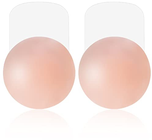 MELLIEX Cubierta de Pezón - Pezoneras Mejorado Silicona Push Up Breast Lift Sujetadores Adhesivos Invisibles Reutilizable Pezón Levantamiento Cubierta
