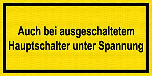 Warnschild - Spannung - Kunststoff - 30 x 45 cm