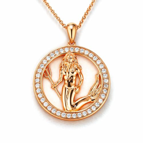 PAVELS Eclipse Kollektion Sternzeichen Halskette Roségold – 12 Tierkreiszeichen Konstellation Anhänger – Astrologie Schmuck Geschenk für Damen