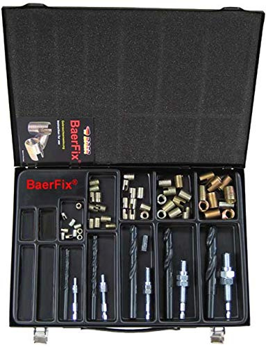 BaerFix Gewindereparatur-Sortiment M 5 - M 12 (ECO) - Reparatur Set Bohrer Gewinde M5 M6 M8 M10 M12