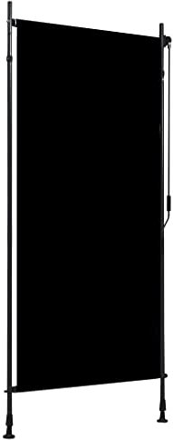 Susany Außenrollo Senkrechtmarkise Sonnenschutzrollo Balkonrollo Screen Rollo Sonnen-und Sichtschutz Beschattung Sonnenschutz Außen Balkon Outdoor Rollo 100 x 270 cm Anthrazit