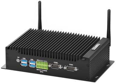 FANPEEC Mini PC sans Ventilateur Core i7-10510U 8Go RAM DDR4 256Go M.2 SSD | PC Industriel 2xRS232/RS422/RS485 COM, WiFi 5 BT 4.2, Mini Computer Win 11 Pro 4K Triple Affichage