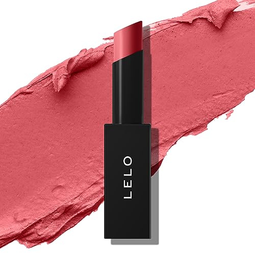 LELO Bâton de Rouge à Lèvres – Rouge à Lèvres Mat Ultracrémeux, Maquillage Pour les Lèvres, 03 REBEL