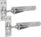 IRONTITE® Cerniere regolabili per cancelli in legno, resistenti, 250 mm, gancio e fascia per cancelli in legno, cerniere zincate a gancio e fascia con fissaggi inclusi. (zincate)