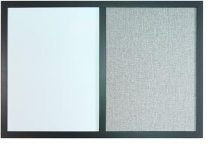 LOOQS Kombinations-Pinnwand – Schwarzer Holzrahmen, magnetisches Whiteboard für das Nachrichten-Memoboard im Home Office (Size : 60x90cm)