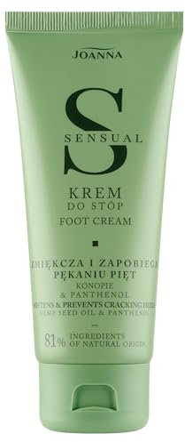 Joanna Sensual - Crema per piedi da donna, con urea, canapa e pantenolo, idratante per piedi, lozione per piedi secchi e screpolati, contro la cornea, 100 g