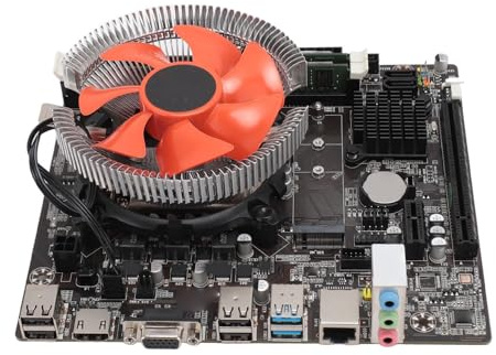 Tosuny B75 Motherboard CPU Set mit Lüfter, I5 3470, DDR3 Dual Channel, LGA 1155, PCI E M.2 NVME/NGFF, SATA, USB 2.0/3.0, RJ45, VGA und HDMI, 3 Phasen