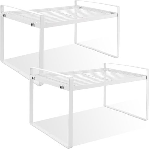 MUXHEL 2er-Set küchenschrank Organizer, 33 x 21 x 18.5cm, Küchen Organizer, Schrank Organizer küche, Küchenregal, Gewürzregal, für Küche, Bad, Sideboard