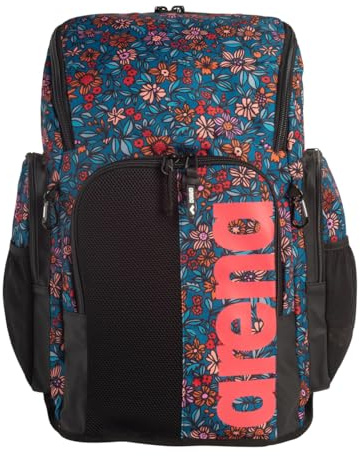 Arena Spiky III Sac à Dos 45 pour athlète de Natation, Sport, Gym, équipement d'entraînement pour Homme et Femme, 45 litres, Micro Floral