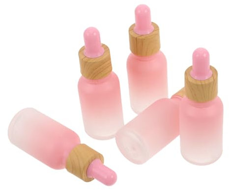FRCOLOR 5pcs Gradient Frosted Essential Oil Dropper Bottle Portable Aromatherapy for Travel Beauty Salons