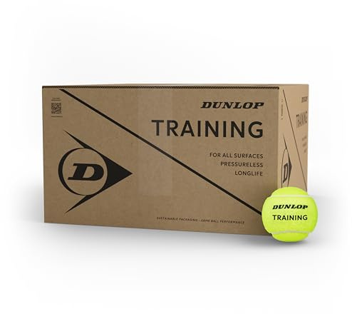 DUNLOP tennis ball training - for coaching and training sessions (72 balls), Yellow