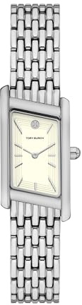 Tory Burch Women's Eleanor Stainless Steel Bracelet Watch, Silver Angled, Eleanor