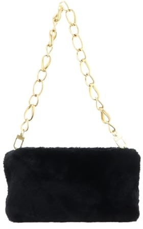 Ted Baker shoulder bag Cuddles Faux Fur Clutch Bag Black