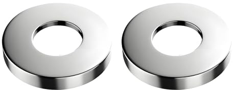 2 Rosaces Mitigeur Douche 3/4 Pouce (Ø26mm) – Cache Robinet Douche Rosace Robinet, Compatible avec Mitigeurs Douche & Robinetteries Standard