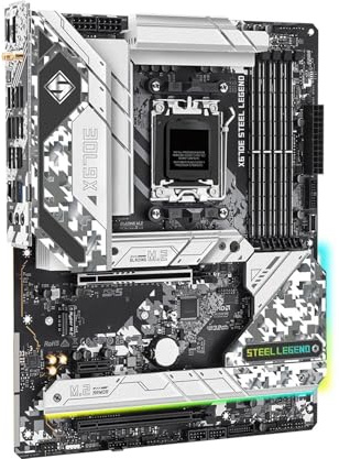 Placa Madre Fit For ASROCK X670E Steel Legend AMD X670 AM5 DDR5 256GB M.2 ATX Compatible con Ryzen 7 8700 5 8500 9700