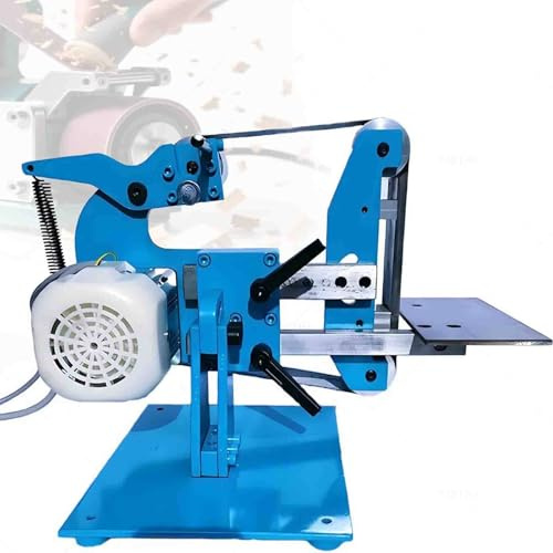 Belt Sander, Vertical/Horizontal Sanding, Speed Adjustable 50-6500 RPM, 5 Sanding Belts, 750W/1100W Brushless Motor, Electric Bench Polisher