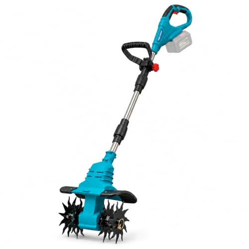ANEELV sladdlös motorhacka 450 W för Makita 18 V/21 V, djup 24 cm/bredd 20 cm
