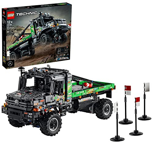 LEGO 42129 Technic le Camion d’Essai 4x4 Mercedes-Benz Zetros, Voiture Télécommandée, Camion Jouet, Contrôle via Application